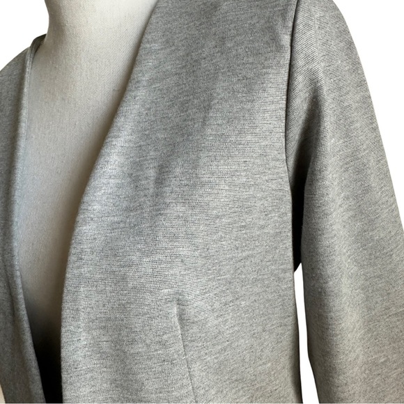 ASOS Collarless Heather Gray Knit Blazer LIKE NEW!! - Picture 3 of 12